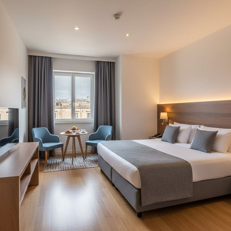 Comfortable hotel room at Hotel Destiny, available on daily basis